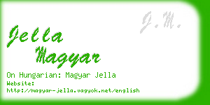 jella magyar business card